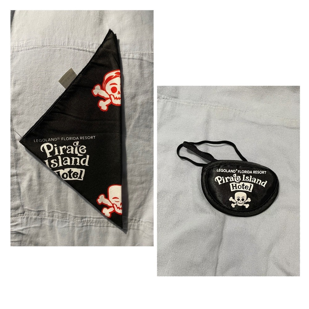 NEW Legoland Florida Pirate Island Hotel - Kid's Pirate Eye Patch & Bandana‎